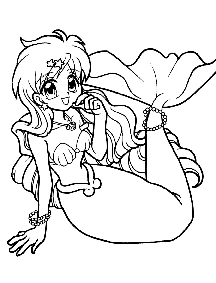 male mermaid coloring pages - photo #3