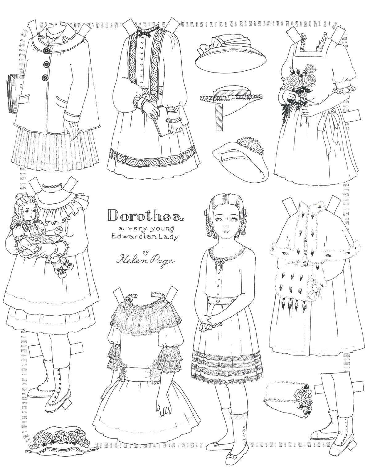paper dolls printable coloring pages - photo #12