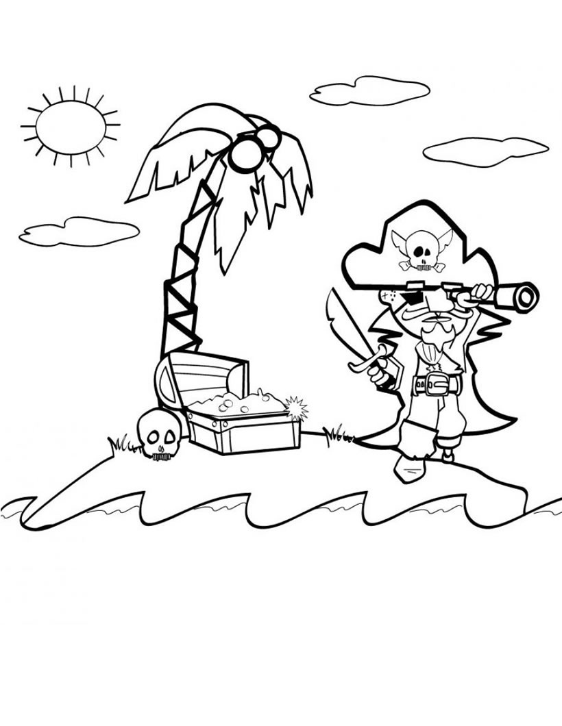 Patch The Pirate Coloring Pages