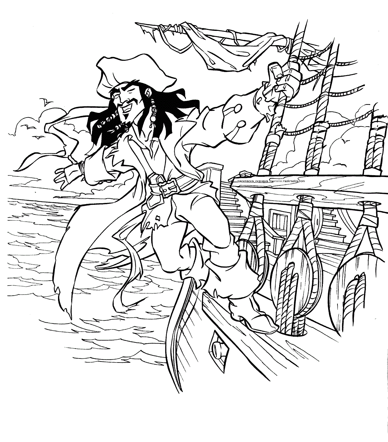 Patch The Pirate Coloring Pages