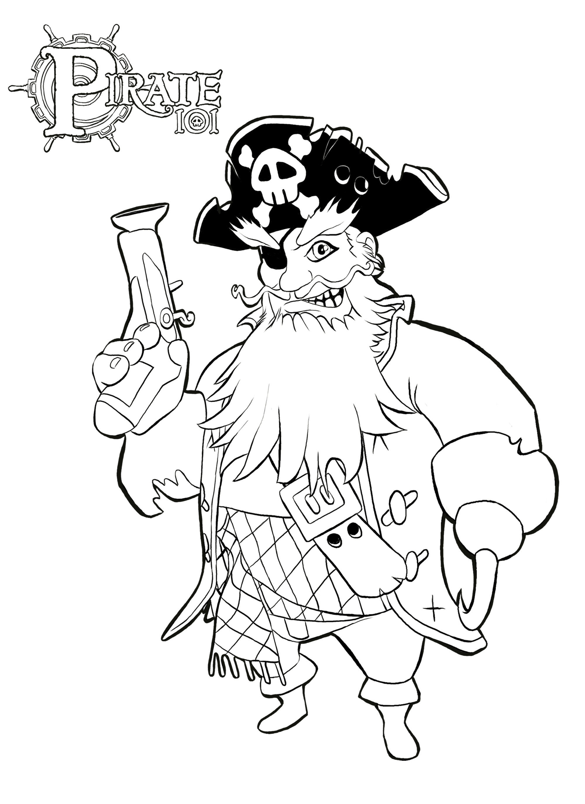 pirate coloring pages templates - photo #35