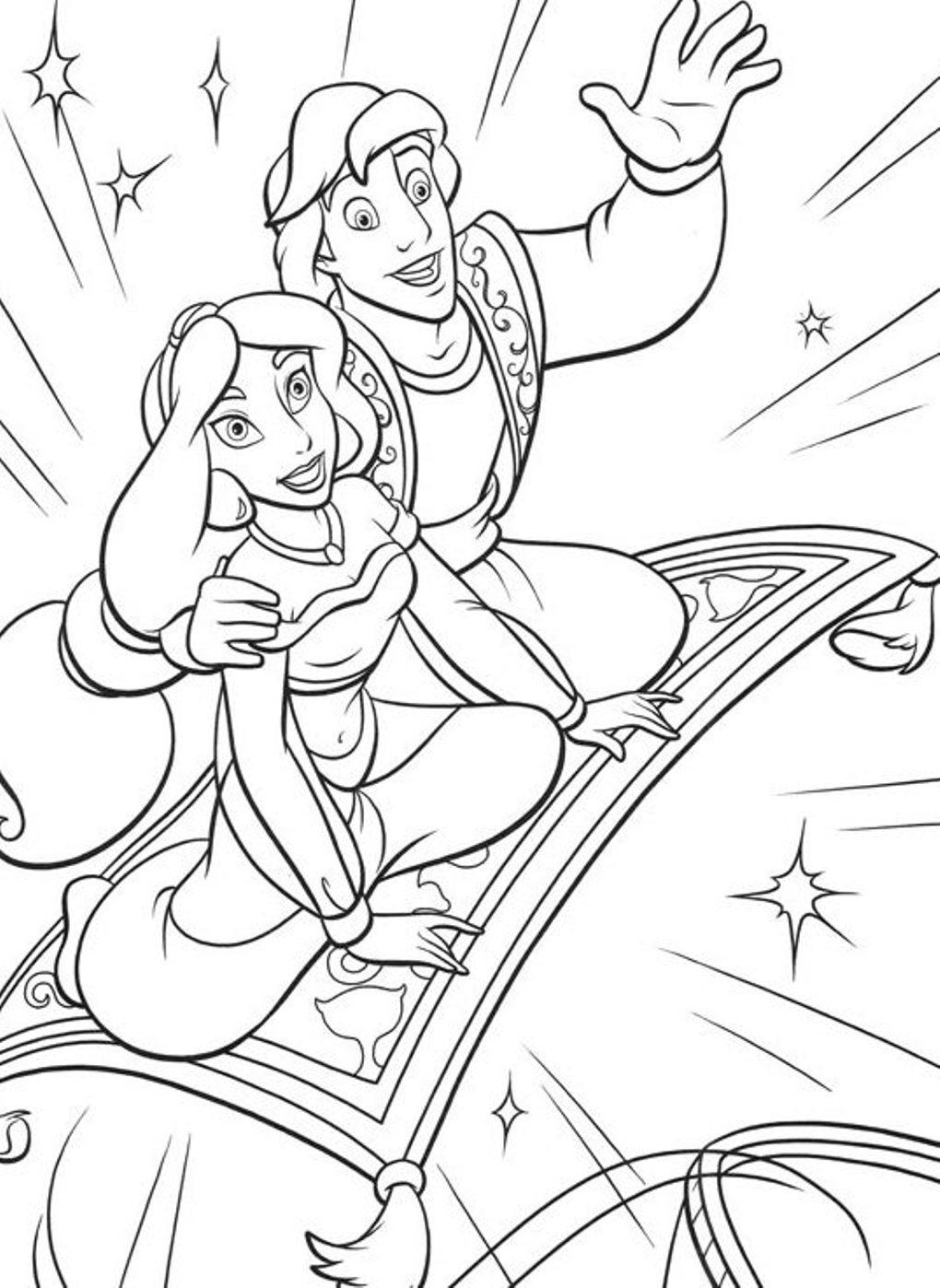 jasmine coloring pages to print - photo #31