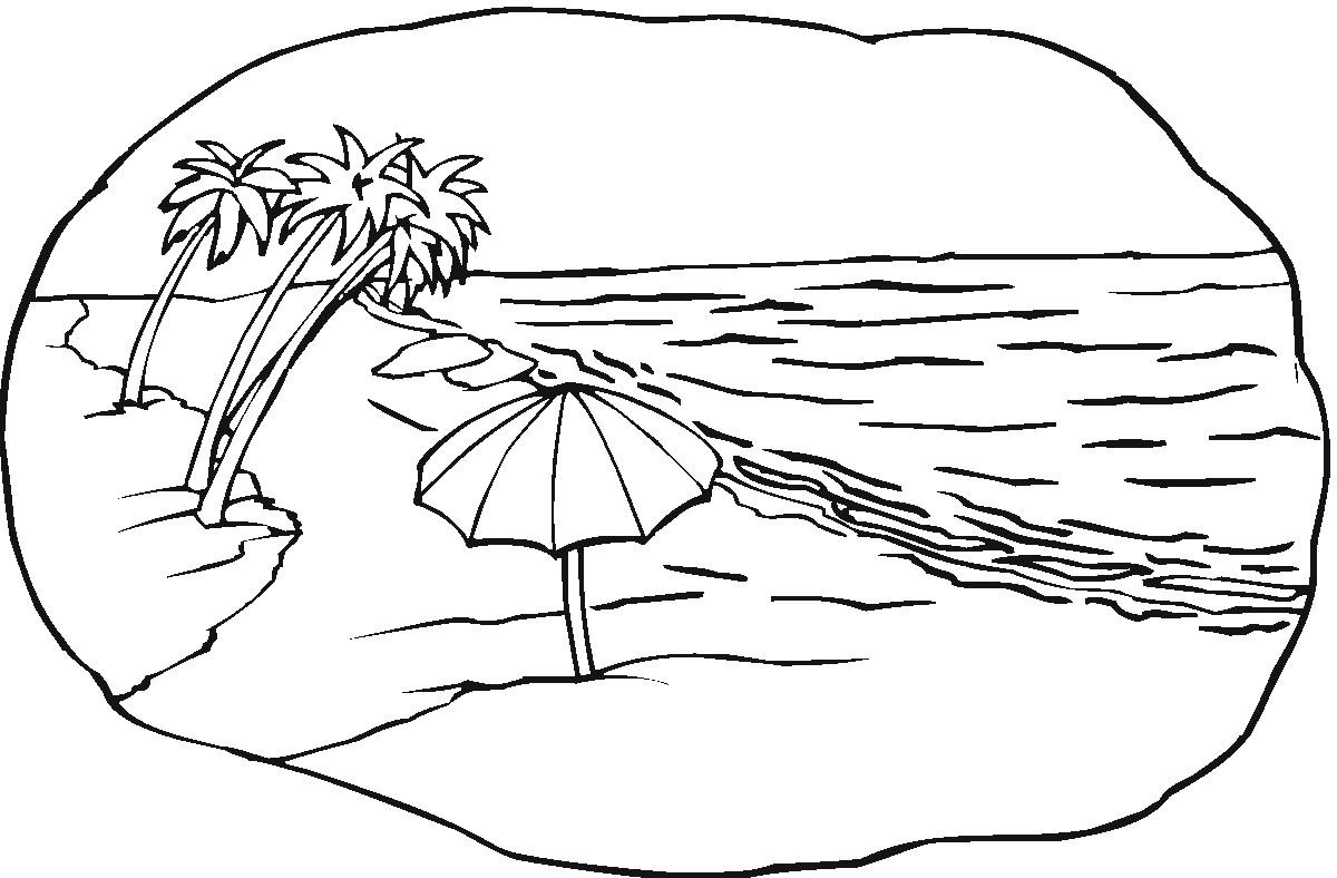 Printable Beach Coloring Pages – ColoringMe.com