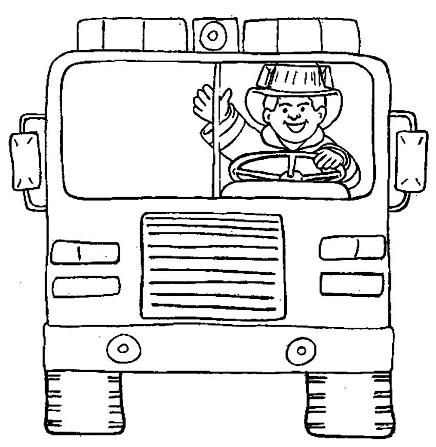 fireman coloring book pages-#33