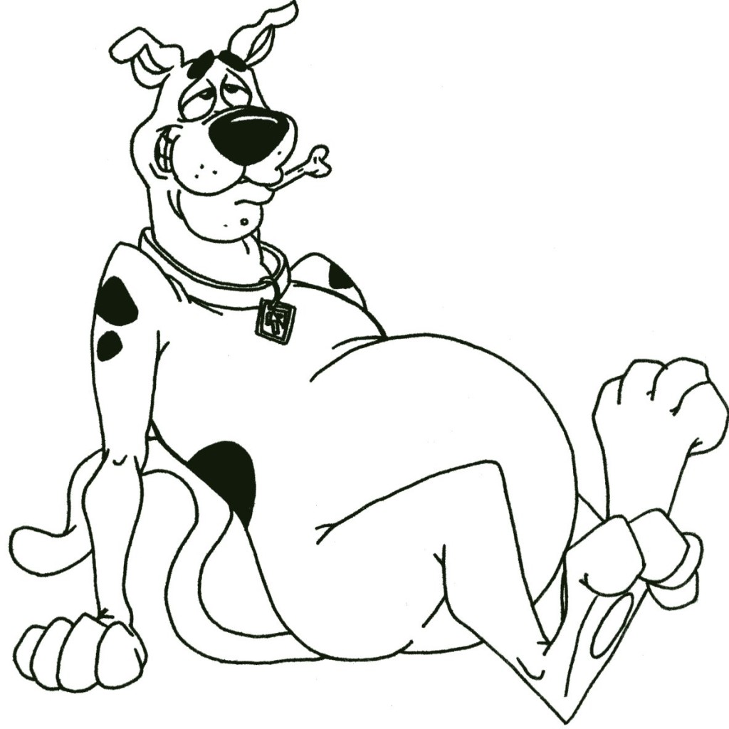 scooby doo halloween coloring pages - photo #34