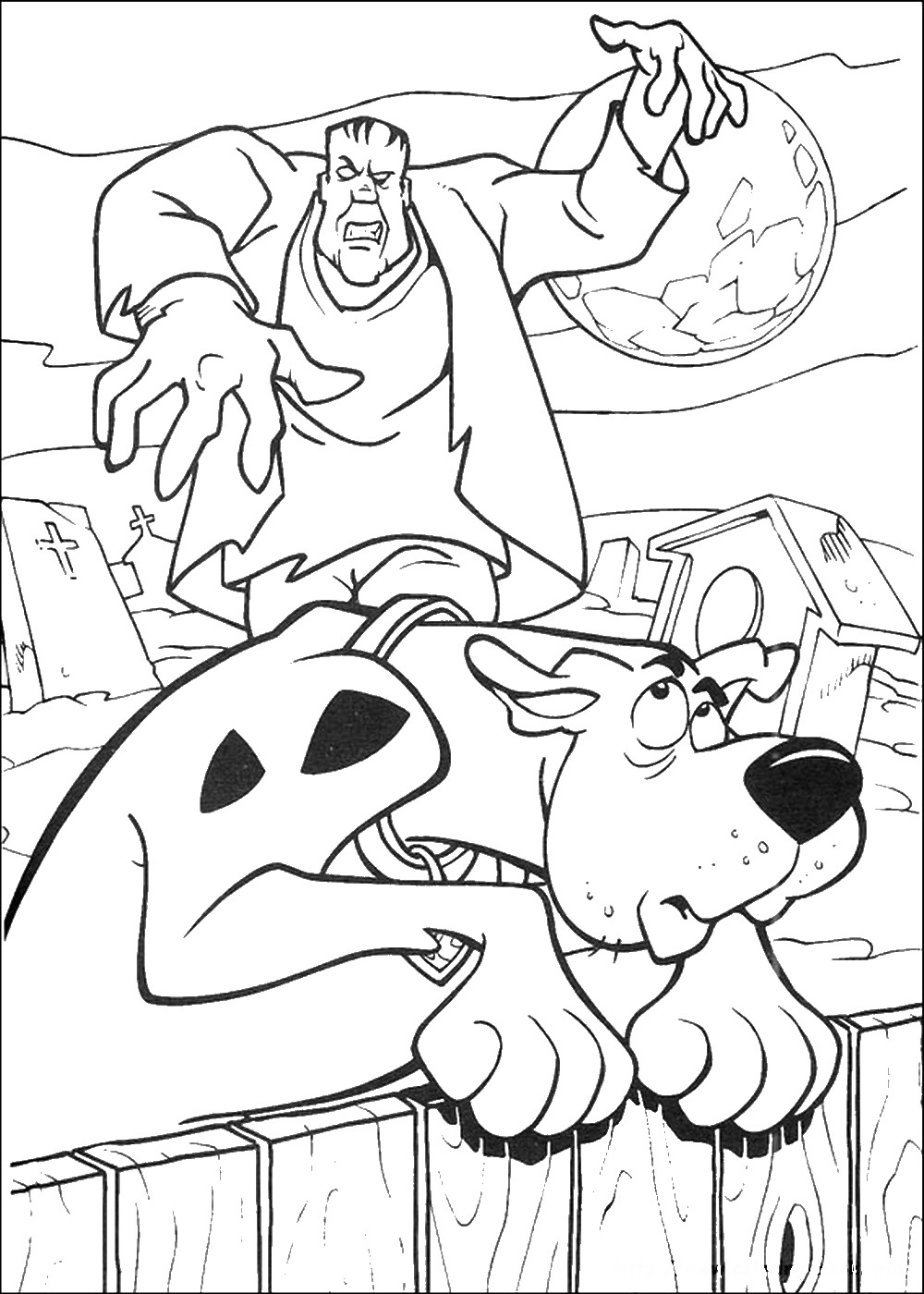 scooby doo halloween coloring pages - photo #31