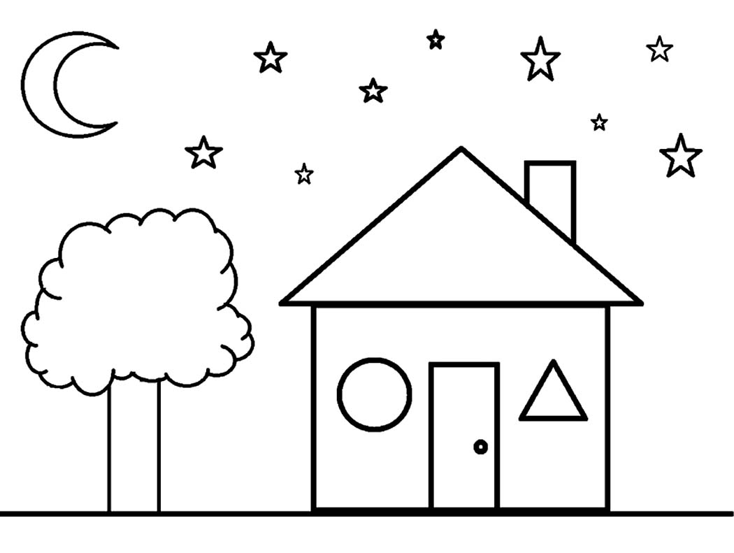 shapes coloring pages printable free - photo #31