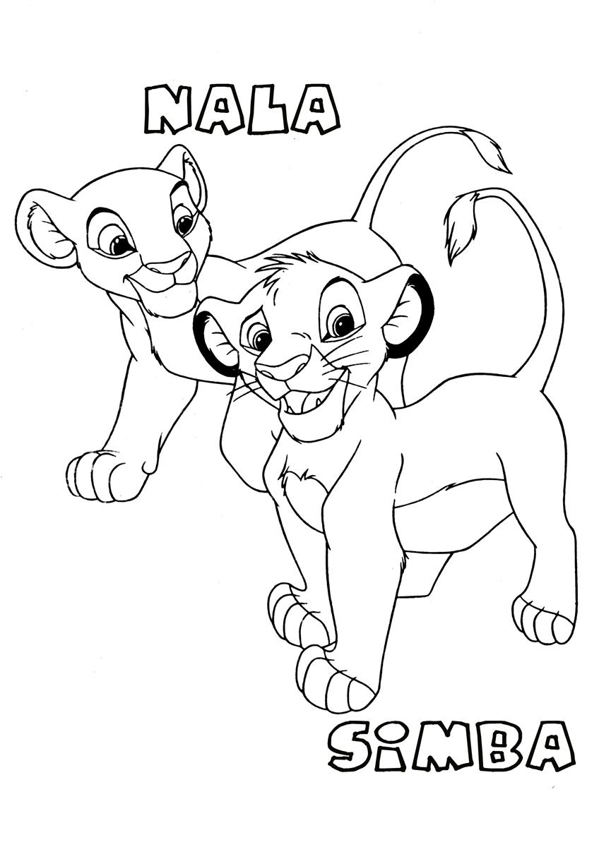 nala lion king coloring pages - photo #15