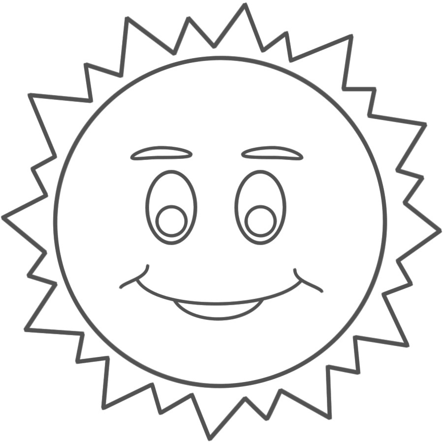 a happy face coloring pages - photo #23