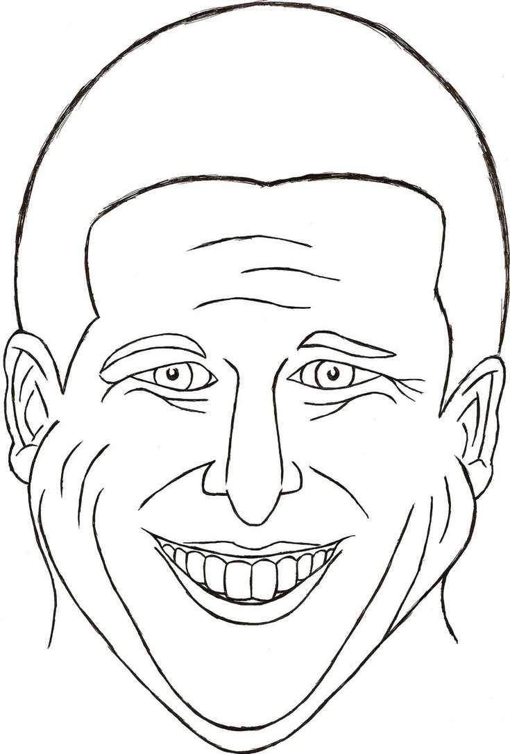face coloring book pages - photo #22