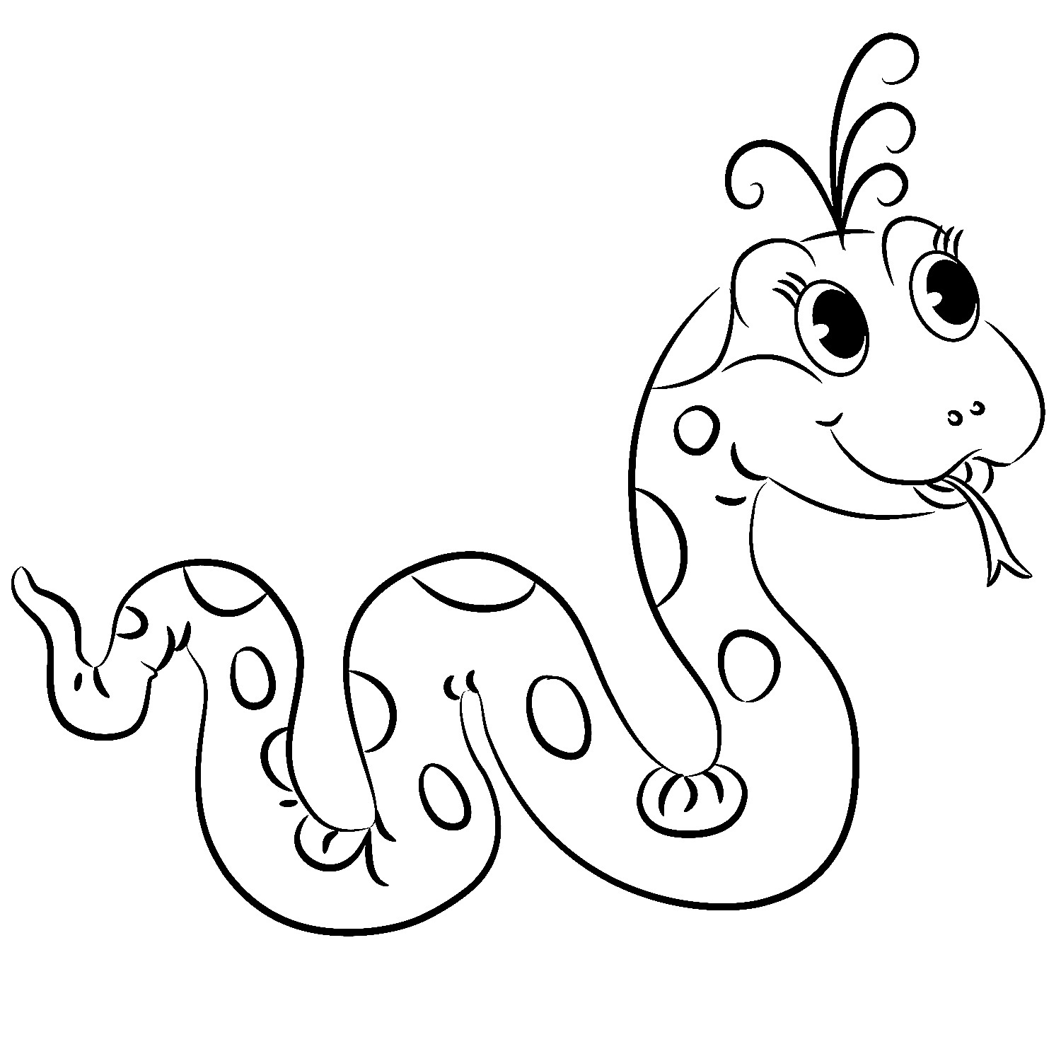 s is for snake coloring pages - photo #23