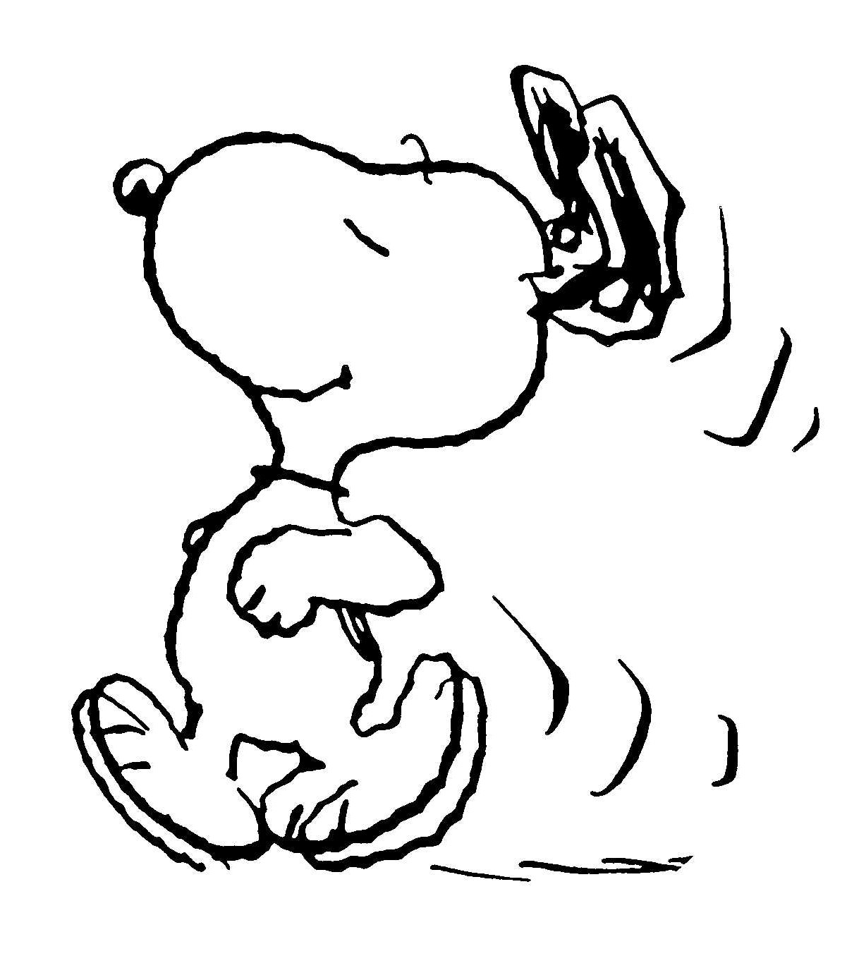 Snoopy Coloring Sheets Snoopy Free Coloring Pages
