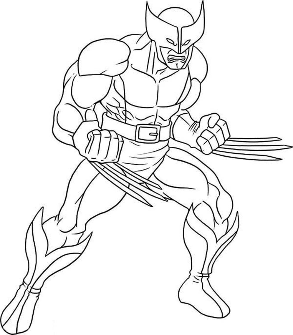 x men coloring book pages - photo #41