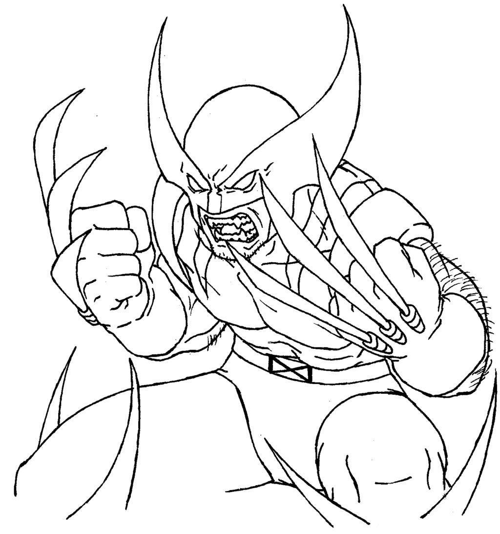 xmen wolverine printable coloring book pages - photo #44