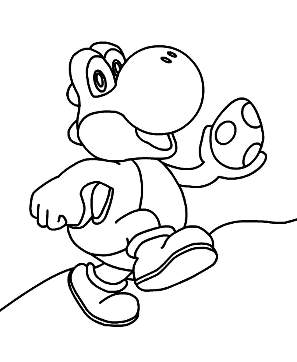 yoshi and mario coloring pages - photo #10