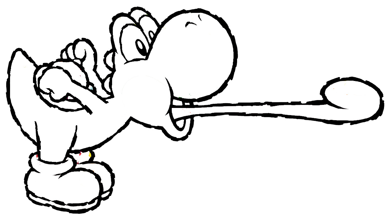 yoshi coloring book pages - photo #13