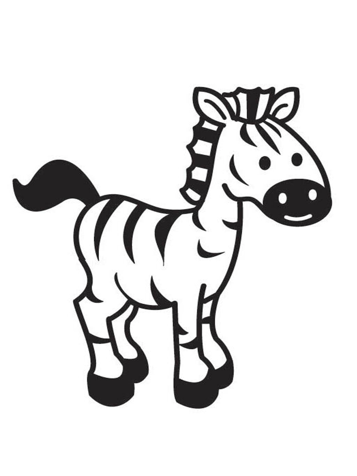 zebra full page coloring pages - photo #43