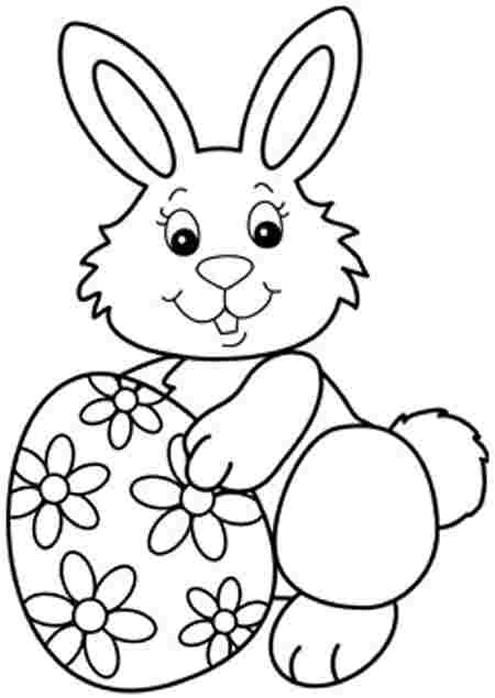 easter bunny coloring in pages - photo #18