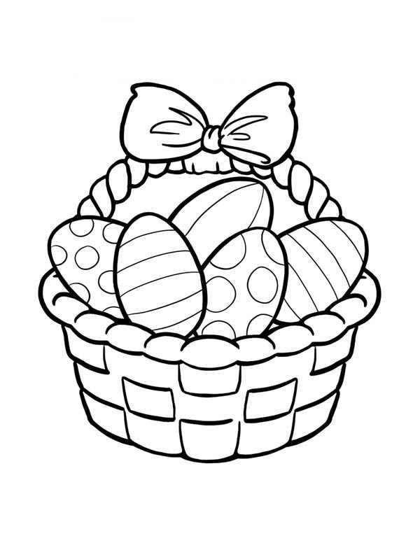 easter basket coloring pages online - photo #15