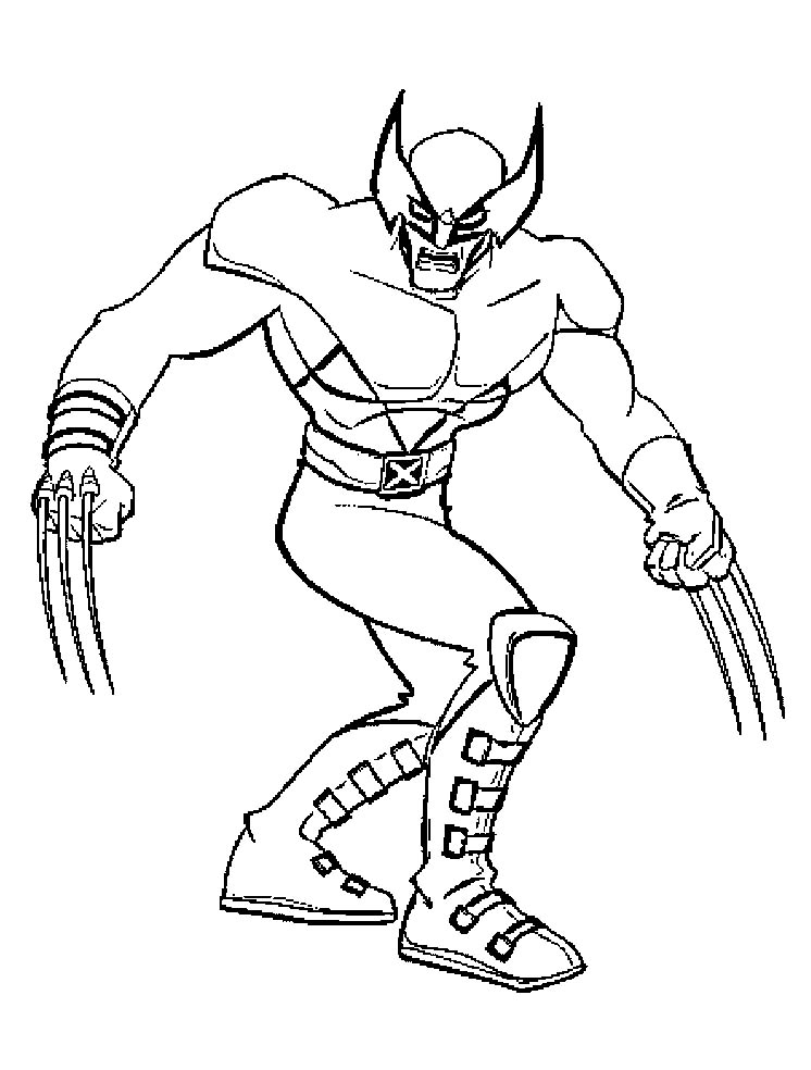 x men coloring pages beast body - photo #44