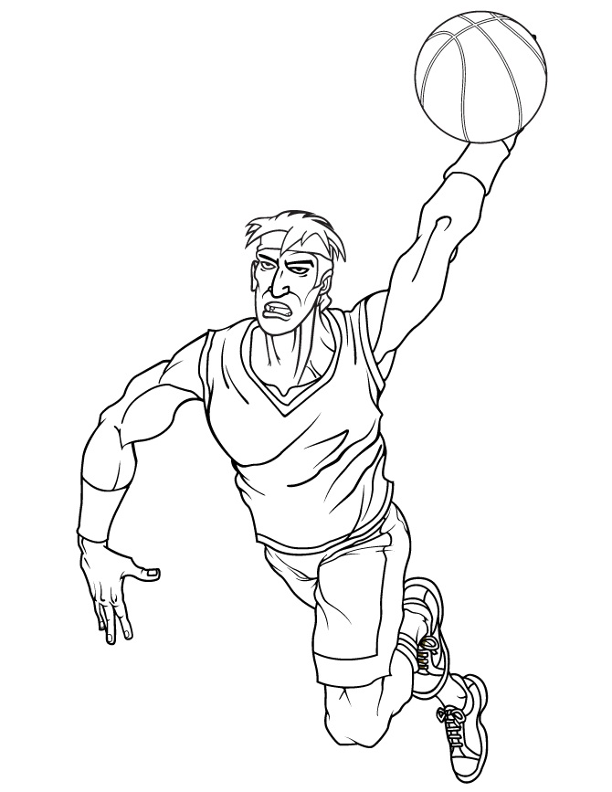 Basketball Printable Coloring Pages 28 Images Free Player Pictures Players