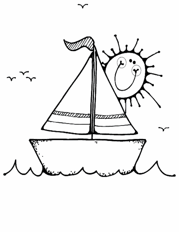 sailboat coloring pages for preschoolers - photo #25