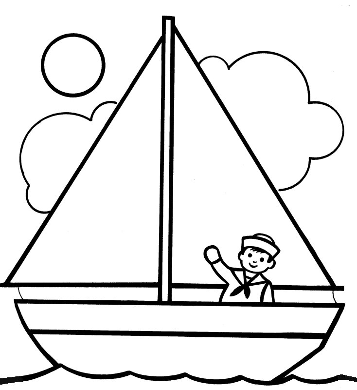 sailboat coloring pages for preschoolers - photo #4