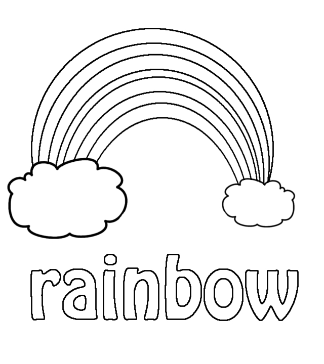 rainbow kids coloring pages - photo #9