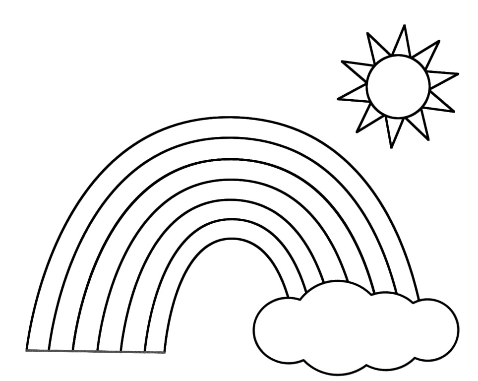 rainbow coloring book pages - photo #15