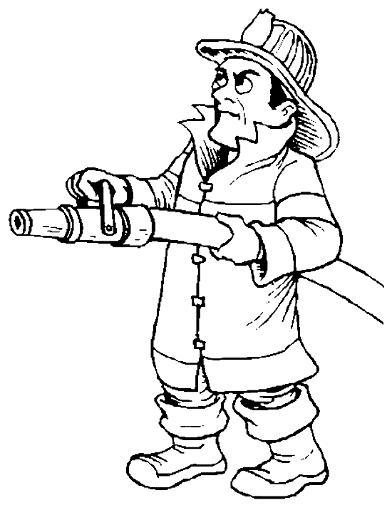 fireman coloring book pages - photo #36