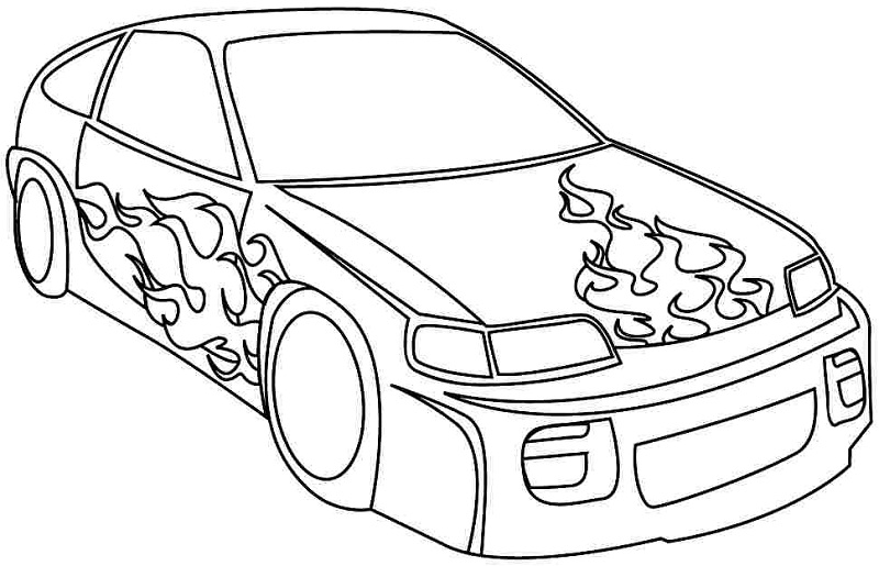 racing cars coloring pages - photo #37