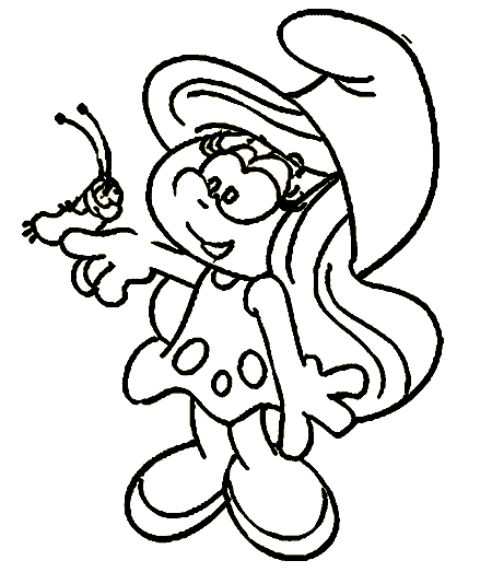 sassette smurf coloring pages - photo #31