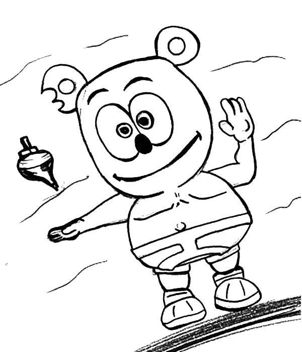 Printable Gummy Bear Coloring Pages Print