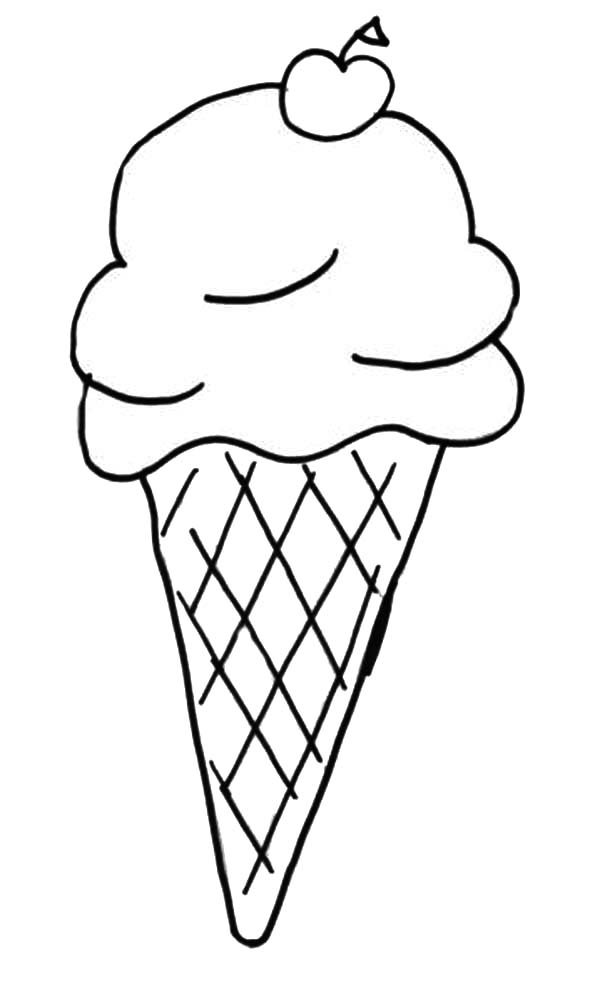 icecream cone coloring pages - photo #6