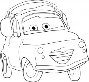 Printable Luigi Coloring Pages Cars