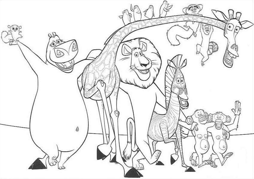 madagasgar coloring pages - photo #28