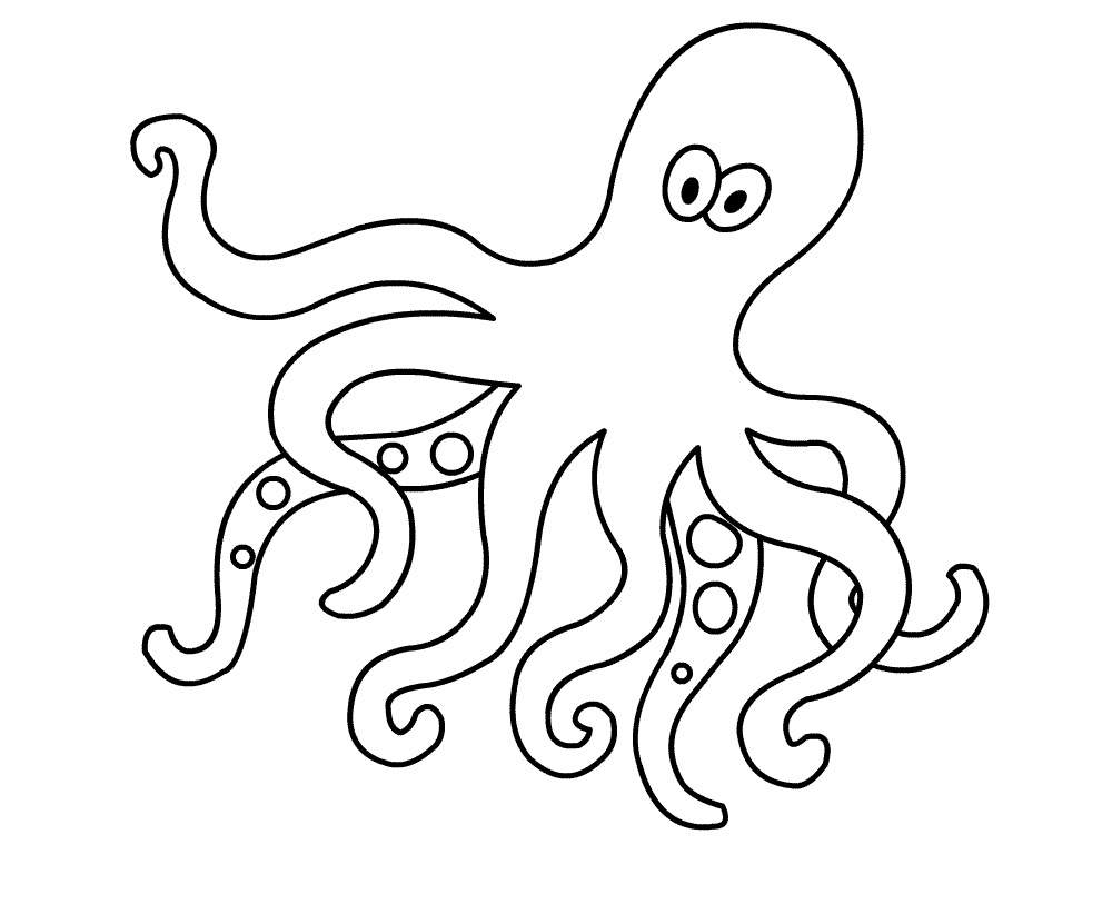 octopus and coloring pages - photo #5