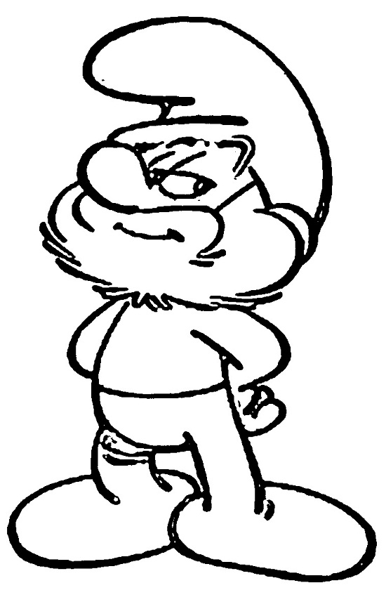 baby smurf printable coloring pages - photo #29