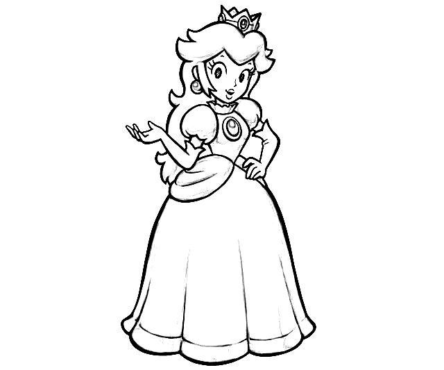 paper mario peach coloring pages - photo #28