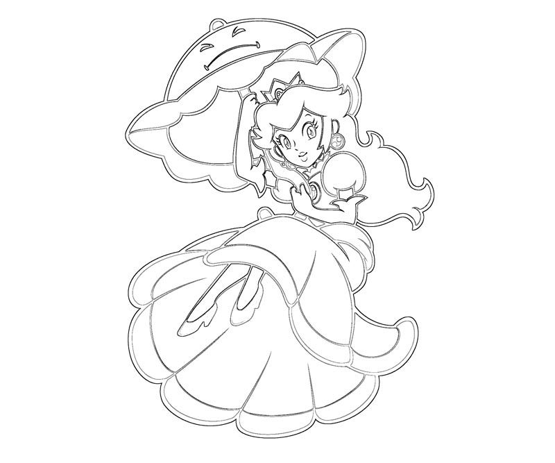 paper mario peach coloring pages - photo #30
