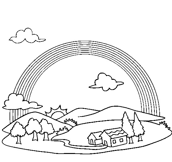 rainbow coloring pages printable free - photo #24