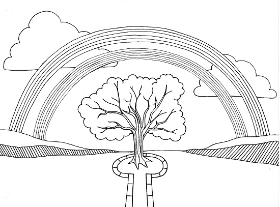 rainbow coloring pages for adults - photo #4