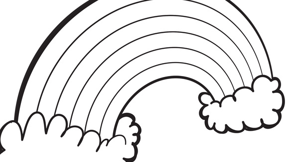 rainbow coloring pages free - photo #32