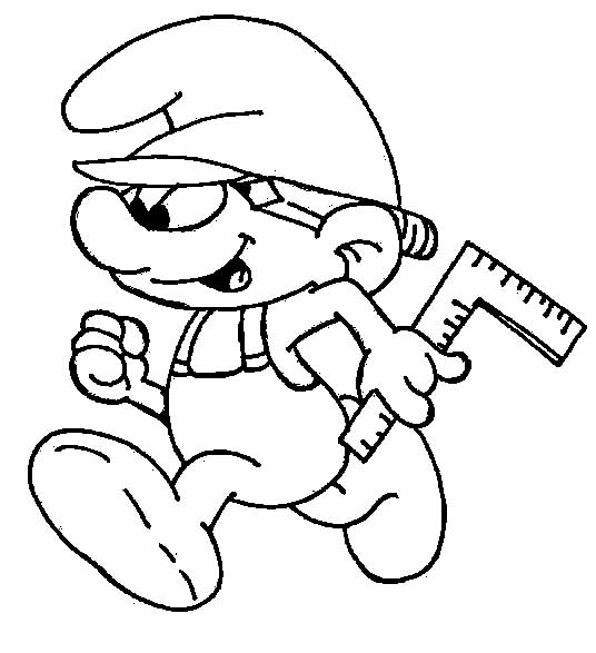 smurfs coloring pages free - photo #31