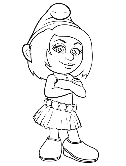 baby smurf printable coloring pages - photo #12