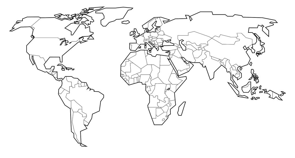 World Map Coloring Page Printable Coloringme