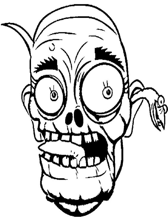 zombie kids coloring pages - photo #27