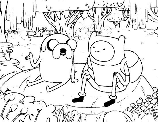 jake adventure time coloring pages - photo #32