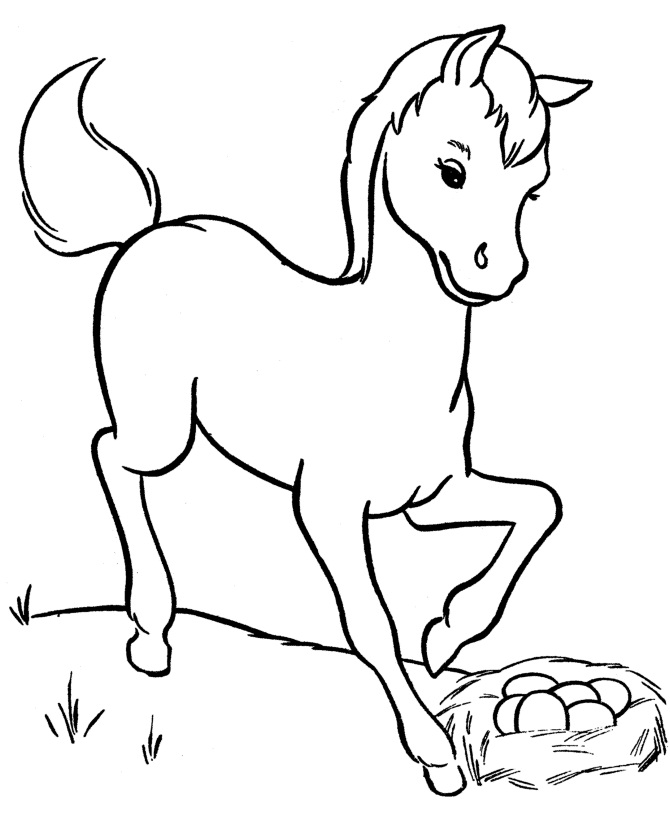 baby horses coloring pages - photo #17