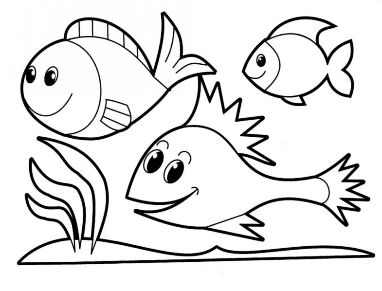images of fish coloring pages - photo #35